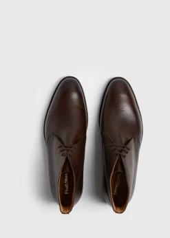 Paul Stuart Boots^Linc Leather Chukka Boot Dark Brown