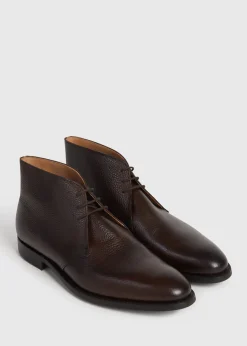 Paul Stuart Boots^Linc Leather Chukka Boot Dark Brown