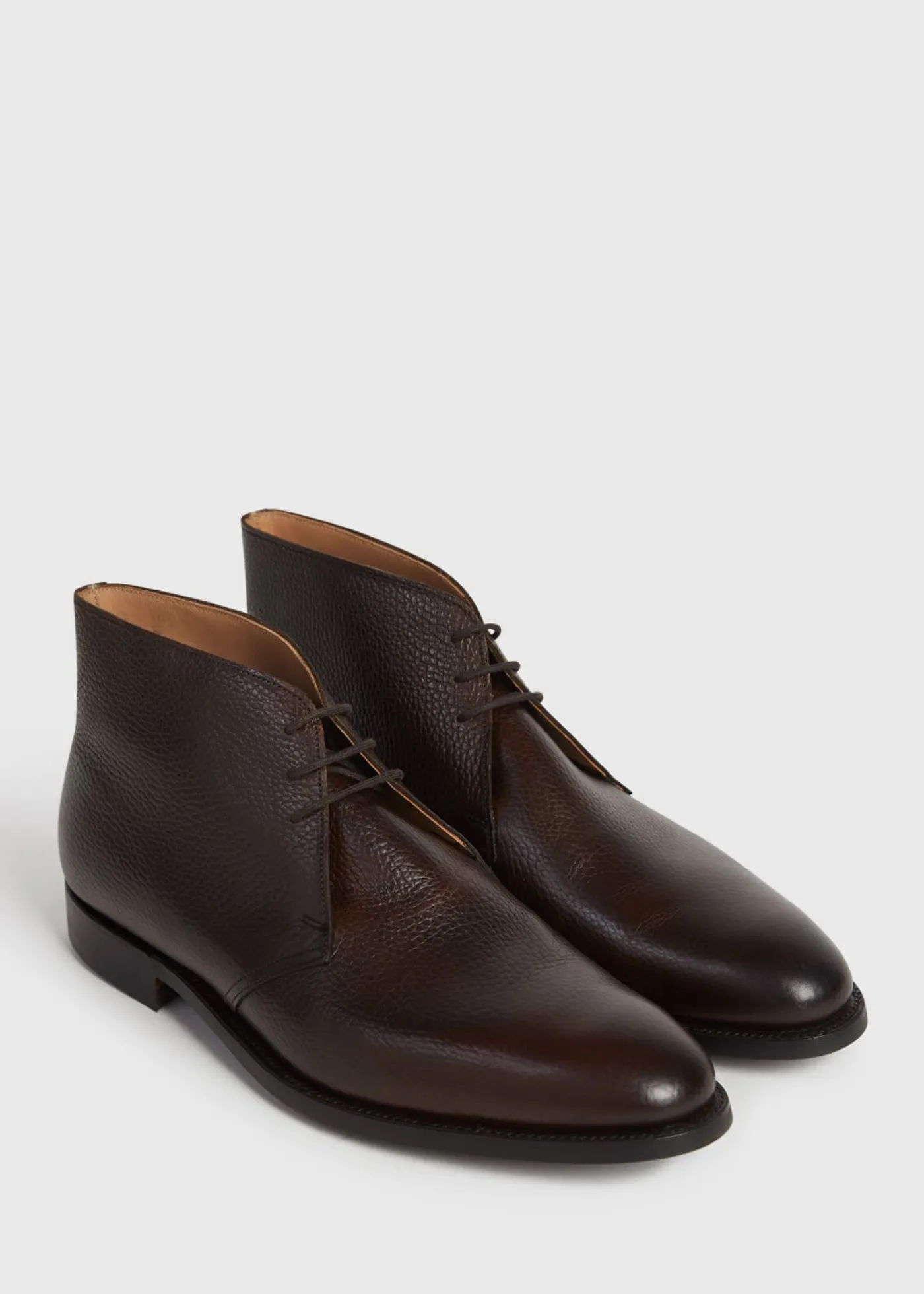 Paul Stuart Boots^Linc Leather Chukka Boot Dark Brown