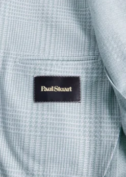 Paul Stuart Blazers & Jackets^Linen & Cotton Plaid Jacket Mint
