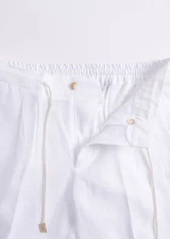 Paul Stuart Shorts & Swim Trunks^Linen Drawstring Short White