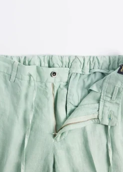 Paul Stuart Pants^Linen Drawstring Trouser Mint