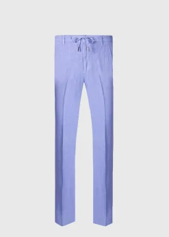 Paul Stuart Pants^Linen Drawstring Trouser Purple