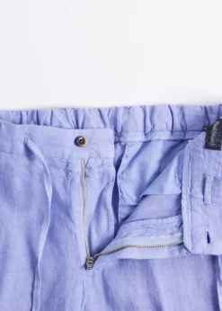 Paul Stuart Pants^Linen Drawstring Trouser Purple