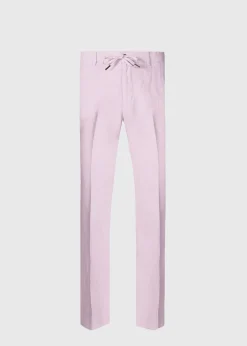 Paul Stuart Pants^Linen Drawstring Trouser Light Pink