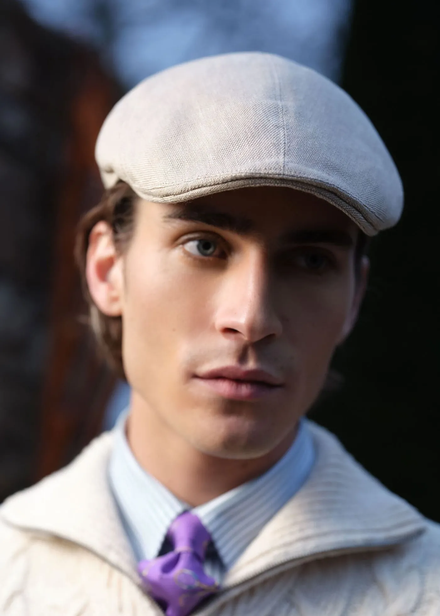 Paul Stuart Scarves, Hats, Gloves^Linen Hopsack Ivy Cap Sand