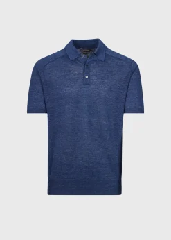 Paul Stuart Polos & T-Shirts^Linen Mélange Polo Denim