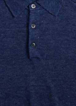 Paul Stuart Polos & T-Shirts^Linen Mélange Polo Denim