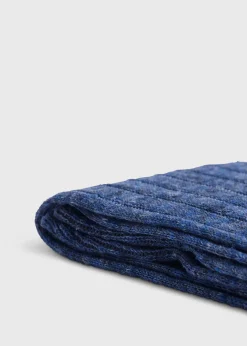 Paul Stuart Socks^Linen Mélange Sock Denim