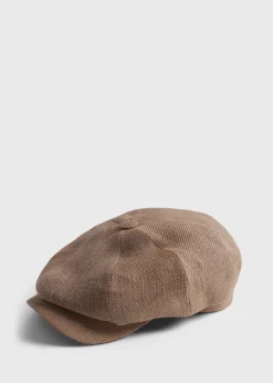 Paul Stuart Scarves, Hats, Gloves^Linen Newsboy Hat Camel