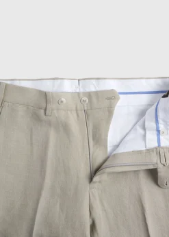Paul Stuart Dress Pants|Pants^Linen Solid Dress Trouser Moss