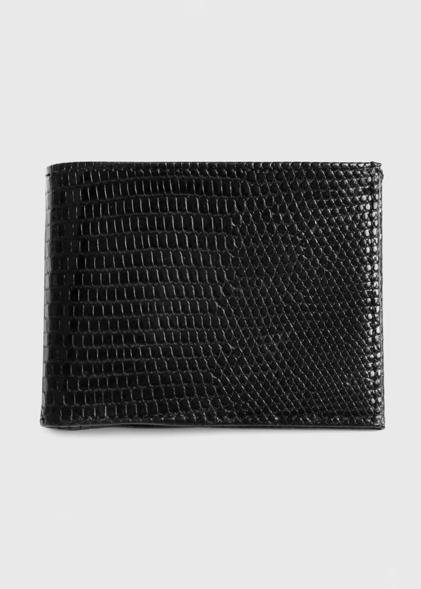 Paul Stuart Lifestyle^Lizard Slim Billfold Black