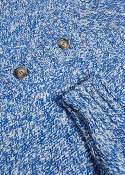 Paul Stuart The Cashmere Shop|Sweaters^Marled Button Front Cardigan Blue Mix
