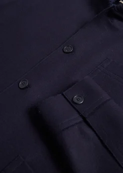 Paul Stuart Outerwear^Melton Wool Hybrid Jacket Navy