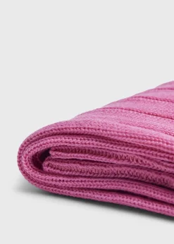 Paul Stuart Socks^Mercerized Cotton Ribbed Sock Pink