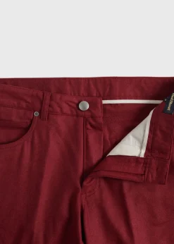 Paul Stuart Dress Pants|Pants^Merino Wool Five Pocket Pant Crimson