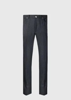 Paul Stuart Dress Pants|Pants^Merino Wool Five Pocket Pant Charcoal