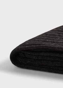 Paul Stuart Socks^Merino Wool Ribed Sock Grey