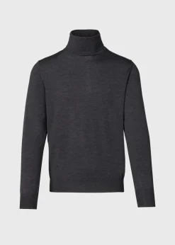 Paul Stuart Sweaters^Merino Wool Turtleneck Grey