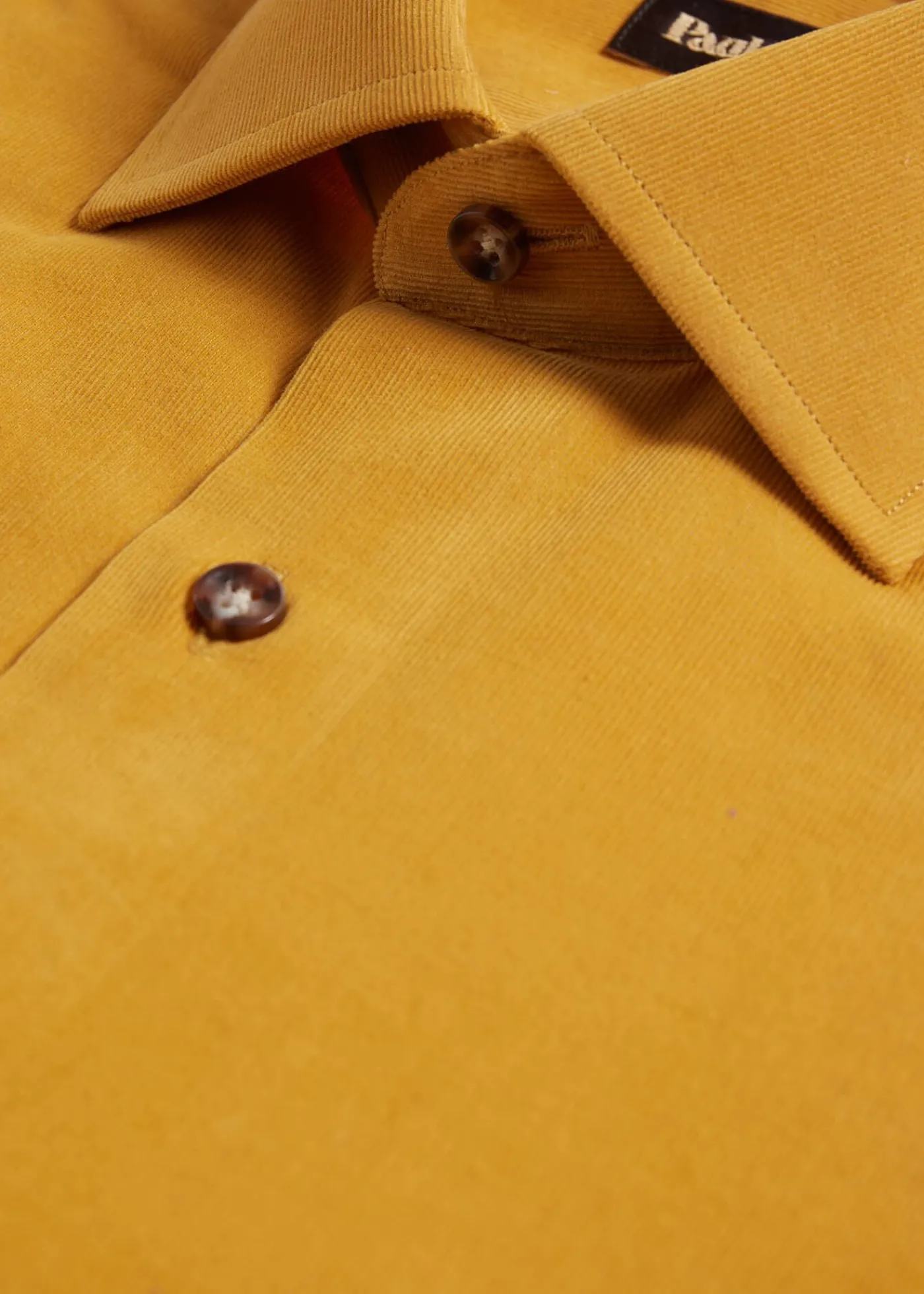 Paul Stuart Sport Shirts^Micro Corduroy Sport Shirt Yellow