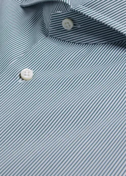 Paul Stuart Formal Shop^Micro Stripe Cotton Dress Shirt Green