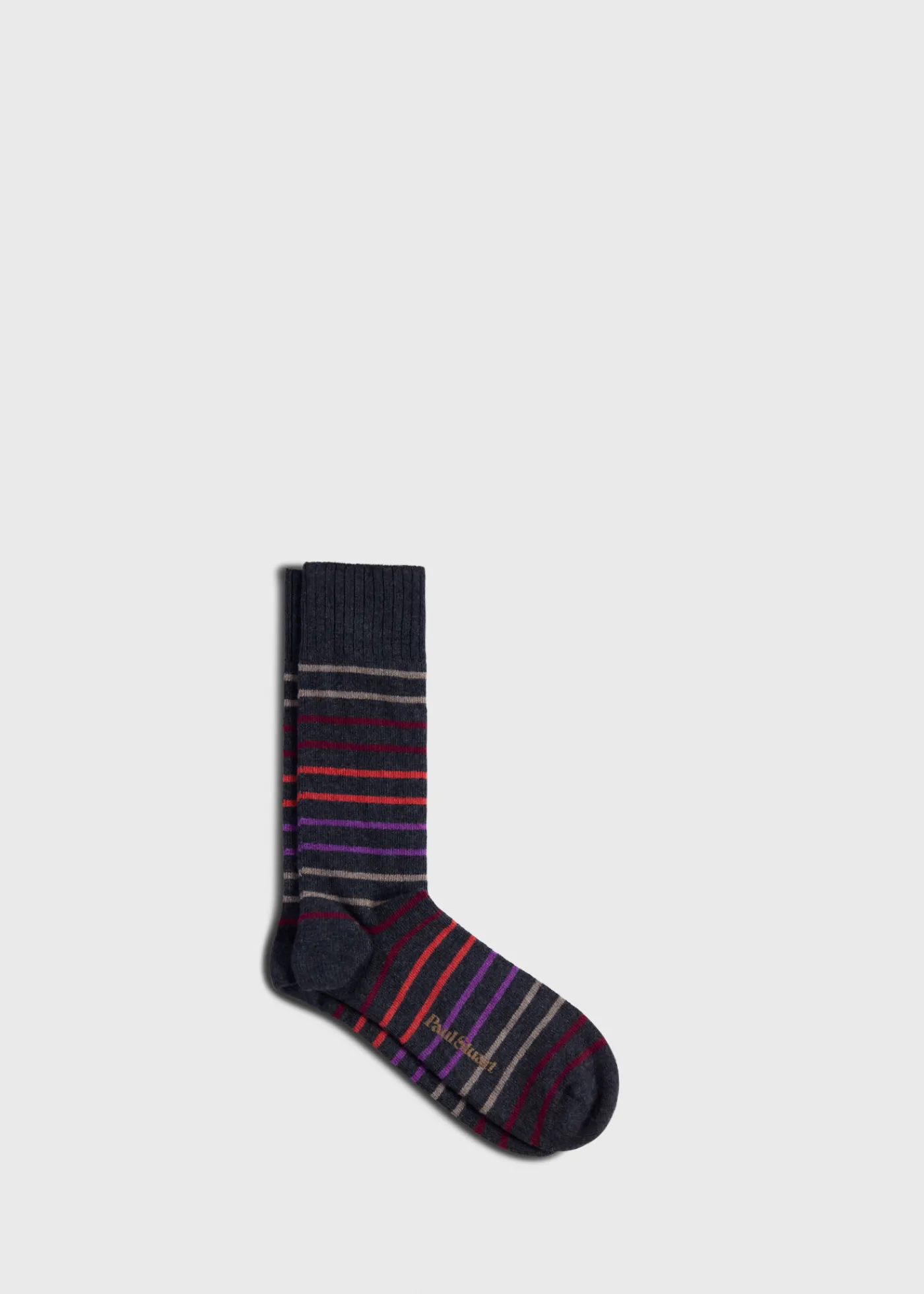 Paul Stuart Socks^Multicolor Stripe Sock Grey