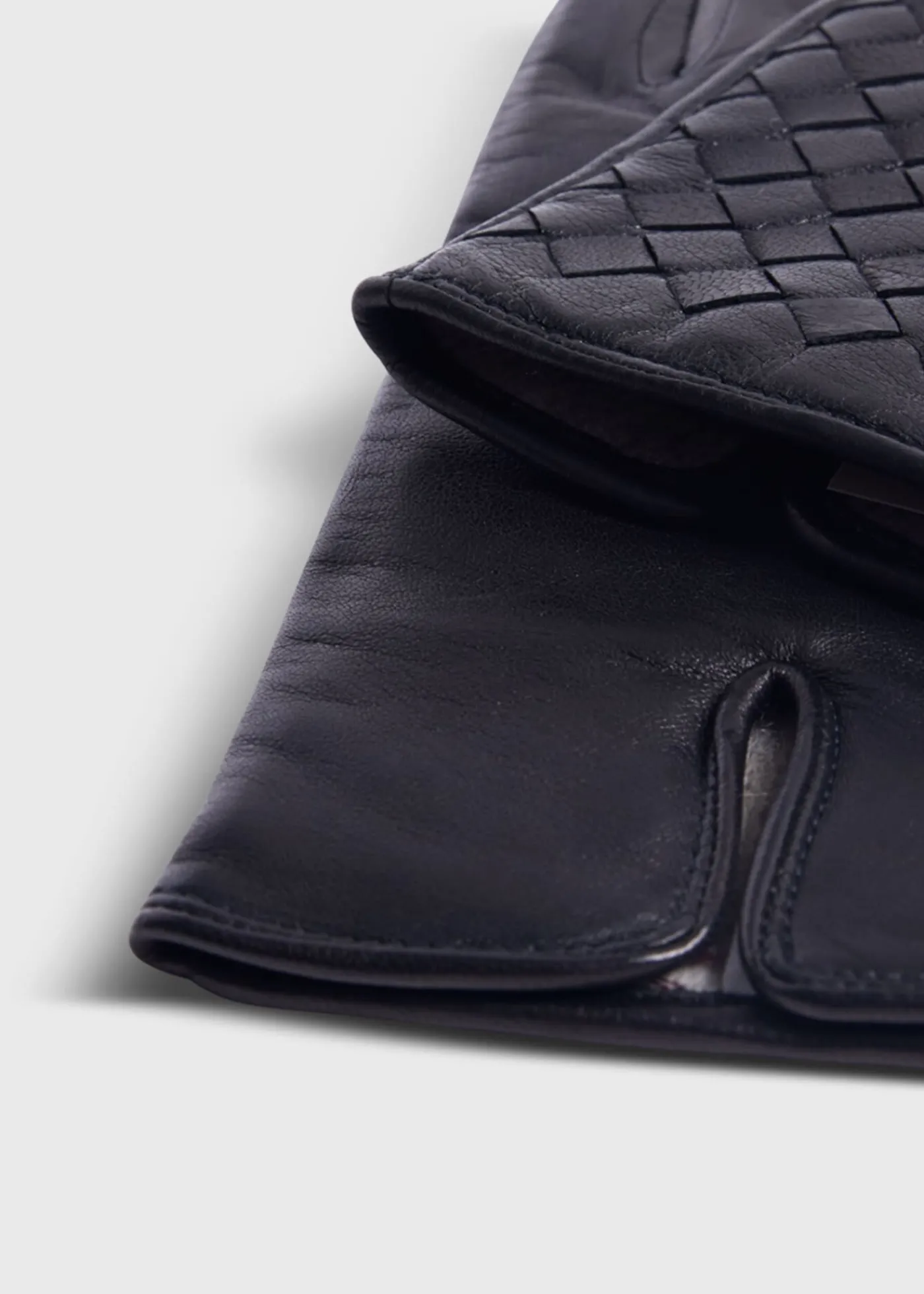 Paul Stuart Scarves, Hats, Gloves|The Cashmere Shop^Nappa Leather Cross Stitch Glove Black
