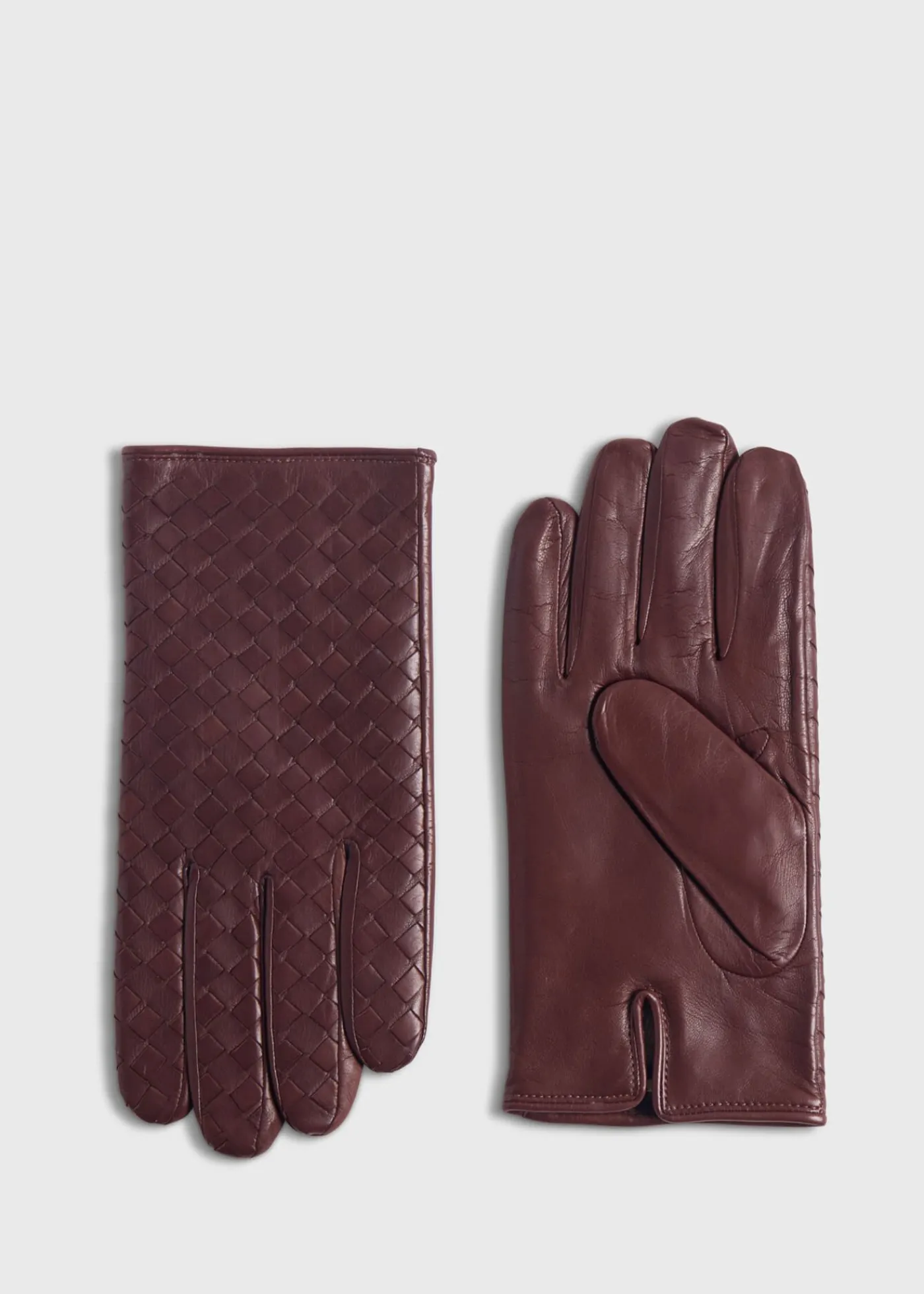 Paul Stuart Scarves, Hats, Gloves|The Cashmere Shop^Nappa Leather Cross Stitch Glove Tan