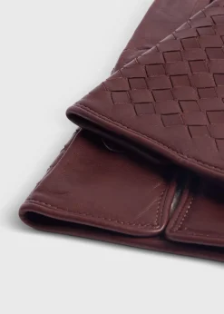 Paul Stuart Scarves, Hats, Gloves|The Cashmere Shop^Nappa Leather Cross Stitch Glove Tan