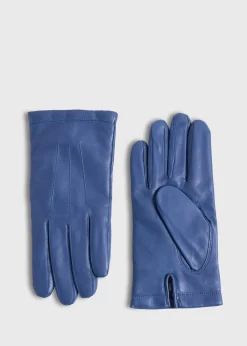 Paul Stuart Scarves, Hats, Gloves^Nappa Leather Saddle Stitch Glove Denim