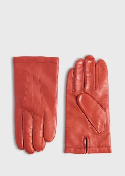 Paul Stuart Scarves, Hats, Gloves^Nappa Leather Saddle Stitch Glove Red