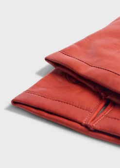 Paul Stuart Scarves, Hats, Gloves^Nappa Leather Saddle Stitch Glove Red