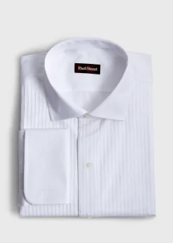 Paul Stuart Formal Shop|Dress Shirts^Narrow Pleat Formal Shirt White