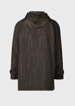 Paul Stuart Outerwear^Nylon And Nubuck Parka Olive