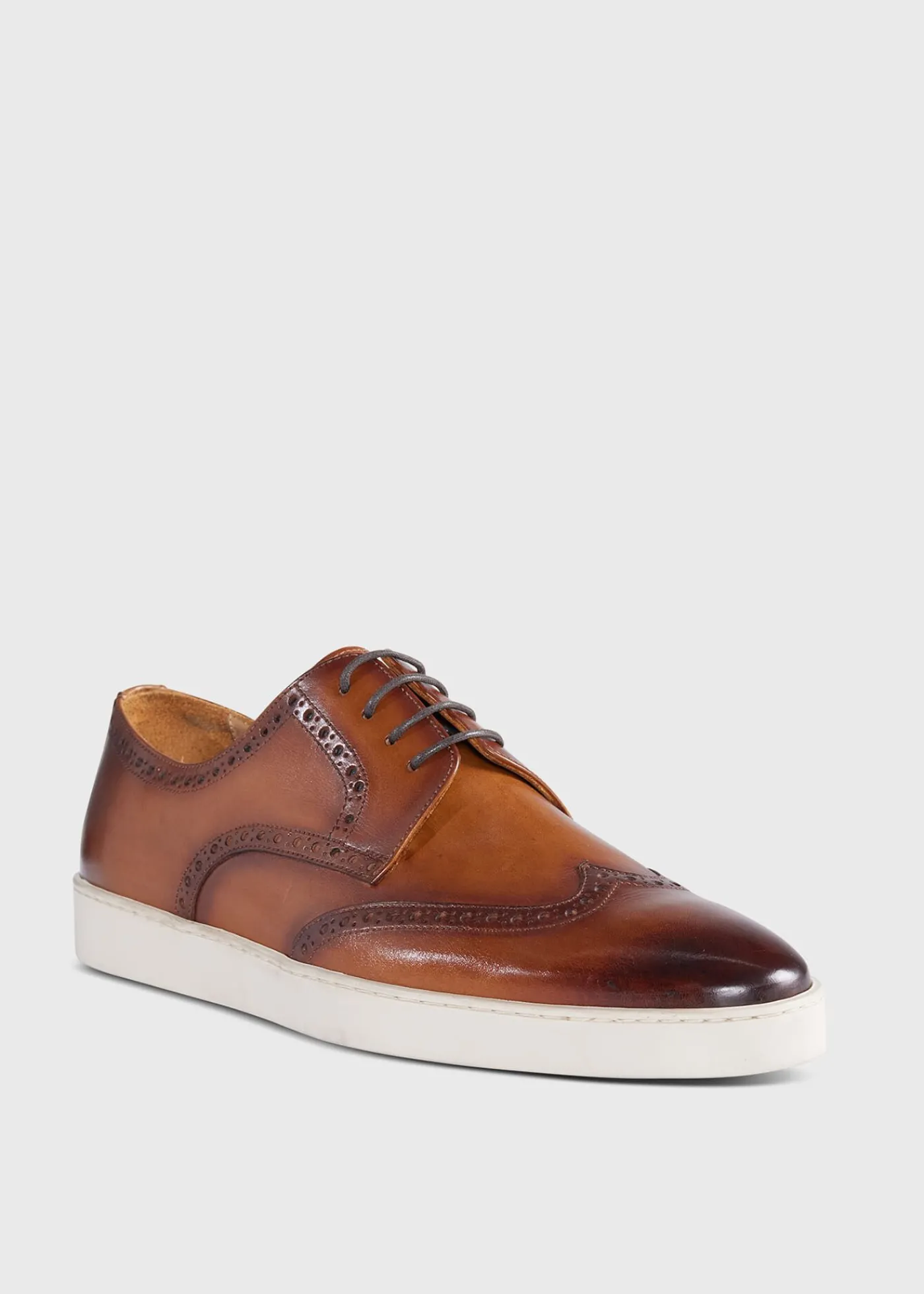 Paul Stuart Lace-Ups & Oxfords|Sneakers^Packer Wingtip Sneaker Cognac