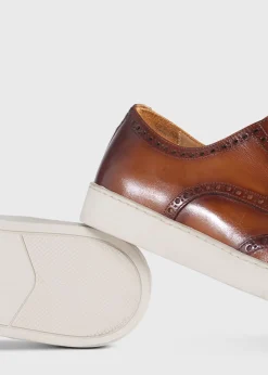 Paul Stuart Lace-Ups & Oxfords|Sneakers^Packer Wingtip Sneaker Cognac