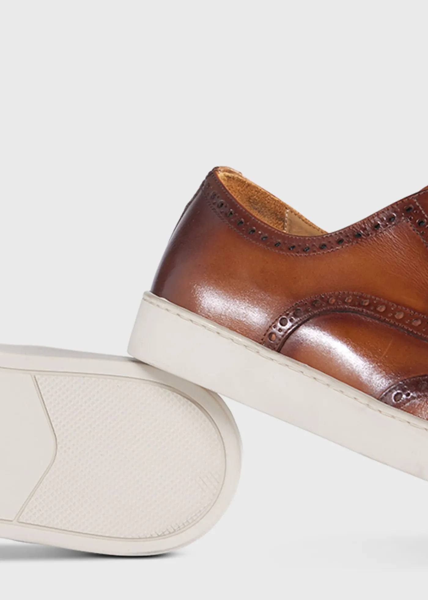 Paul Stuart Lace-Ups & Oxfords|Sneakers^Packer Wingtip Sneaker Cognac