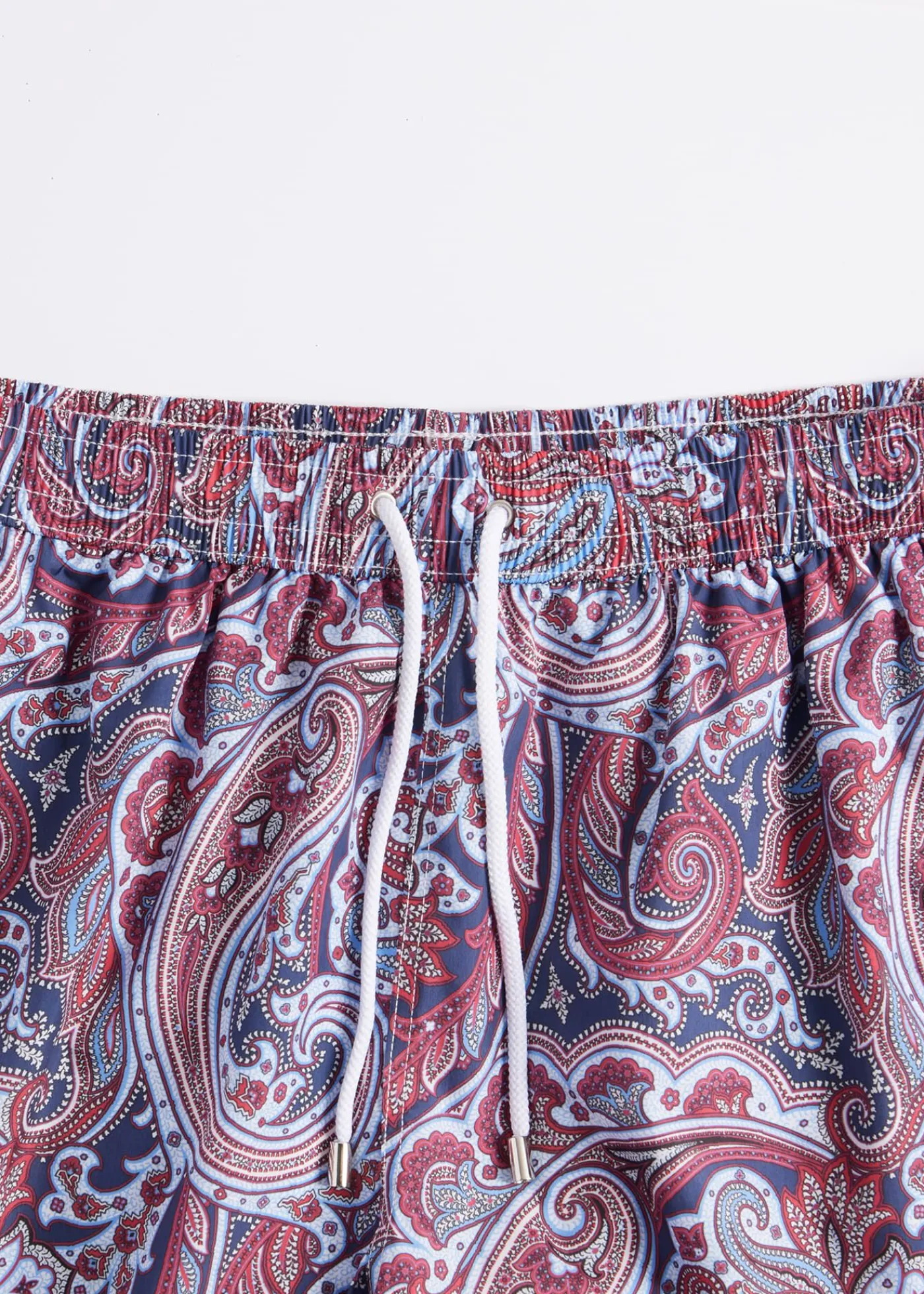 Paul Stuart Shorts & Swim Trunks^Paisley Print Swim Trunk Blue/Red