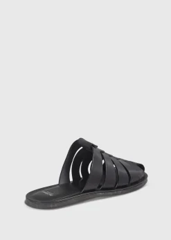 Paul Stuart Sandals^Paradiso Leather Fisherman Sandal Black