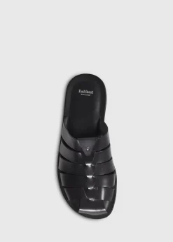 Paul Stuart Sandals^Paradiso Leather Fisherman Sandal Black