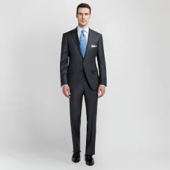 Paul Stuart Suits & Tuxedos^Paul Fit Solid Super 120s Suit Mid Grey