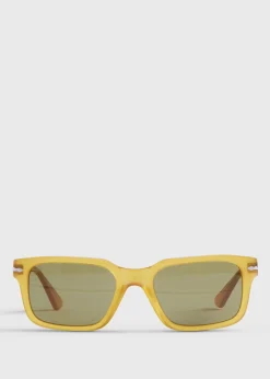 Paul Stuart Sunglasses & Eyewear^Persol® Honey Sunglasses With Green Lens Yellow