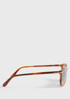 Paul Stuart Sunglasses & Eyewear^Persol® Terra Di Siena With Crystal Blue Lens Brown