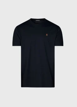 Paul Stuart Polos & T-Shirts^Pima Cotton T-Shirt With Man On The Fence Logo Black