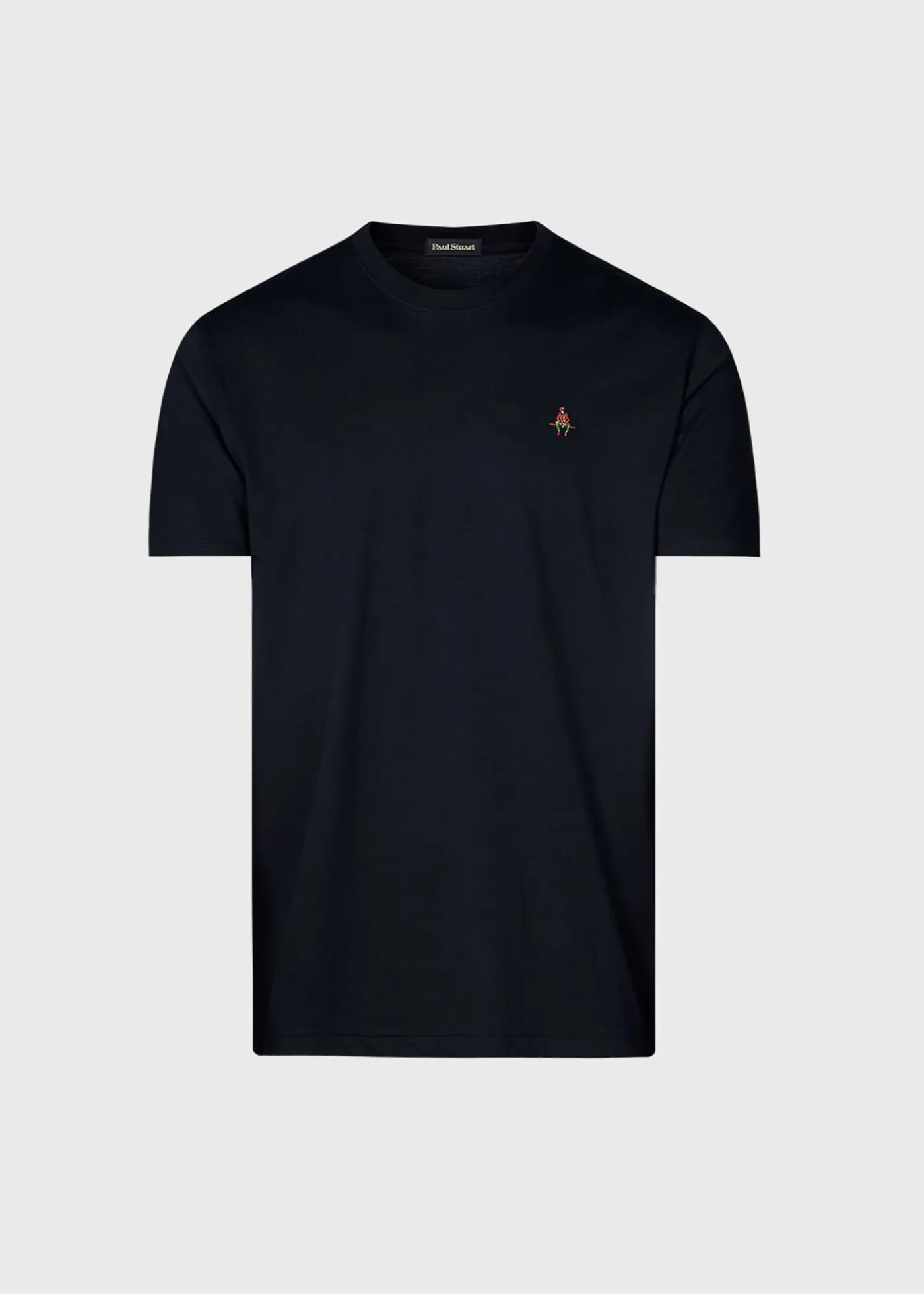 Paul Stuart Polos & T-Shirts^Pima Cotton T-Shirt With Man On The Fence Logo Black