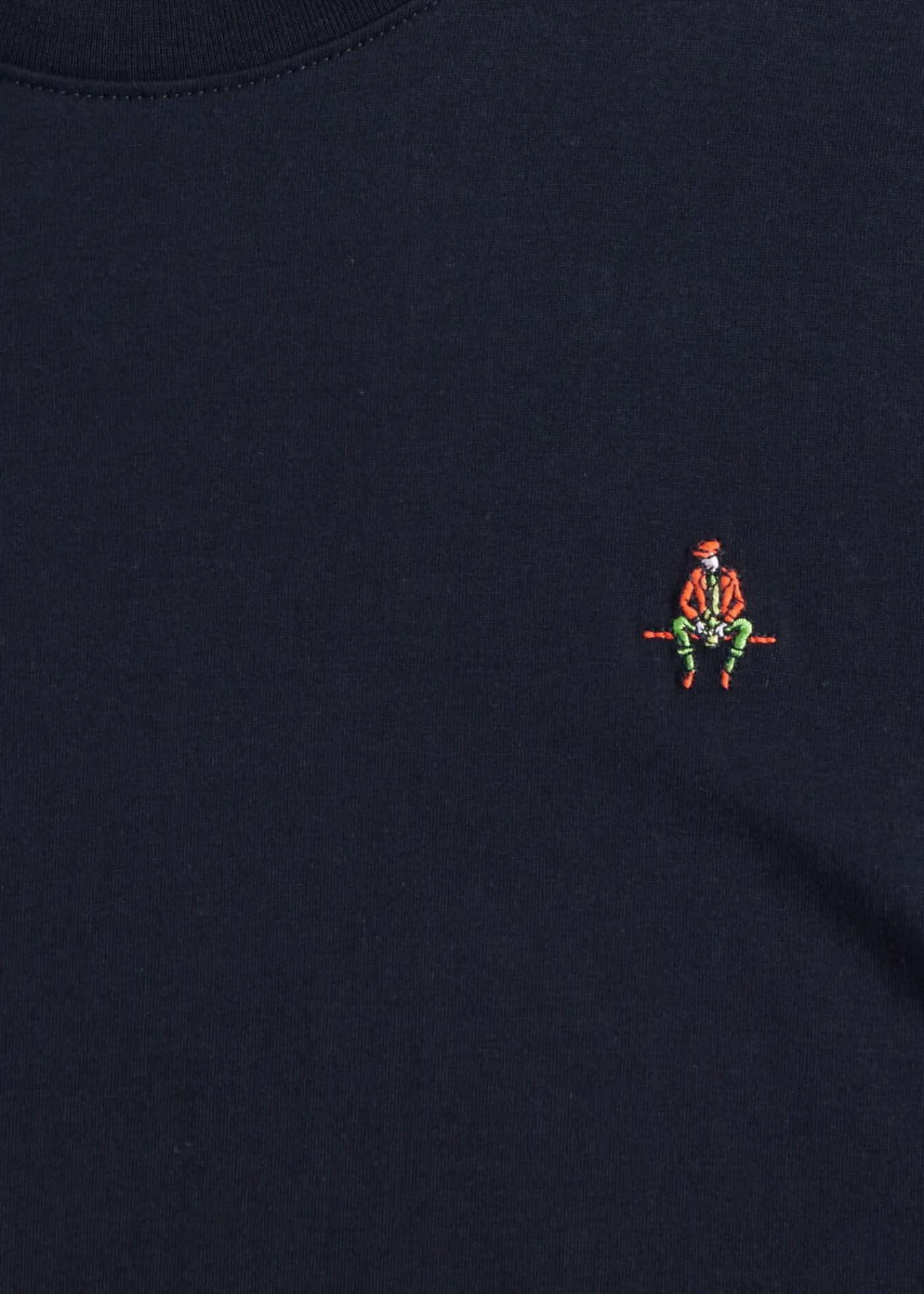 Paul Stuart Polos & T-Shirts^Pima Cotton T-Shirt With Man On The Fence Logo Black
