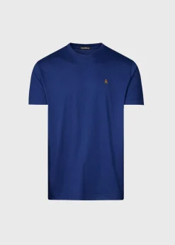 Paul Stuart Polos & T-Shirts^Pima Cotton T-Shirt With Man On The Fence Logo Navy