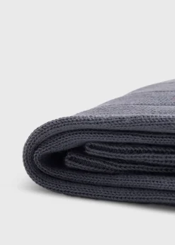 Paul Stuart Socks^Pima Cotton Wide Rib Sock Grey