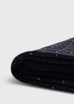 Paul Stuart Socks|The Cashmere Shop^Pindot Dress Sock Grey