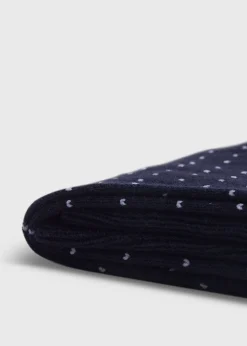 Paul Stuart Socks|The Cashmere Shop^Pindot Dress Sock Navy
